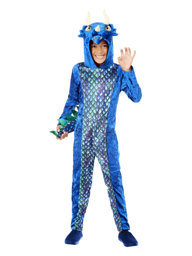 Show details for Dinosaur Onesie Costume Age 4-6,W21.5-22.5",C23-25",H46-51" Picture of Dinosaur Onesie Costume Age 4-6,W21.5-22.5",C23-25",H46-51"