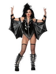 Show details for Fever Rockstar Costume Bust32.5-33.5",Waist24.5-25.5",Hip35-36",Leg32.25  Picture of Fever Rockstar Costume Bust32.5-33.5",Waist24.5-25.5",Hip35-36",Leg32.25