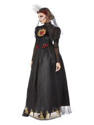 Show details for Deluxe DOTD Sacred Heart Bride Costume, Black Bust34.5-35.5",Waist26.5-27.5",Hip37-38",Leg32.5"  Picture of Deluxe DOTD Sacred Heart Bride Costume, Black Bust34.5-35.5",Waist26.5-27.5",Hip37-38",Leg32.5"