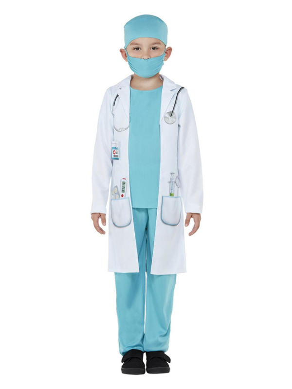 Picture of Doctor Costume, Blue Age 10-12Y,W25.5-26.5",C30-31.5",H58-63"