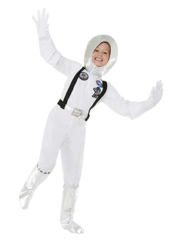 Picture of Out of Space Astronaut Costume, White Age 10-12Y,W25.5-26.5",C30-31.5",H58-63"
