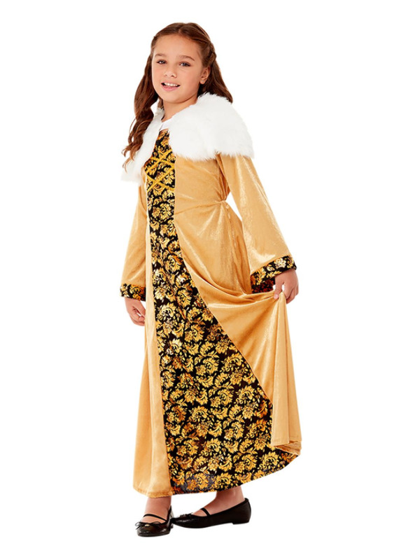 Picture of Deluxe Medieval Countess Costume, Gold Age 10-12Y,W25.5-26.5",C30-31.5",H58-63"