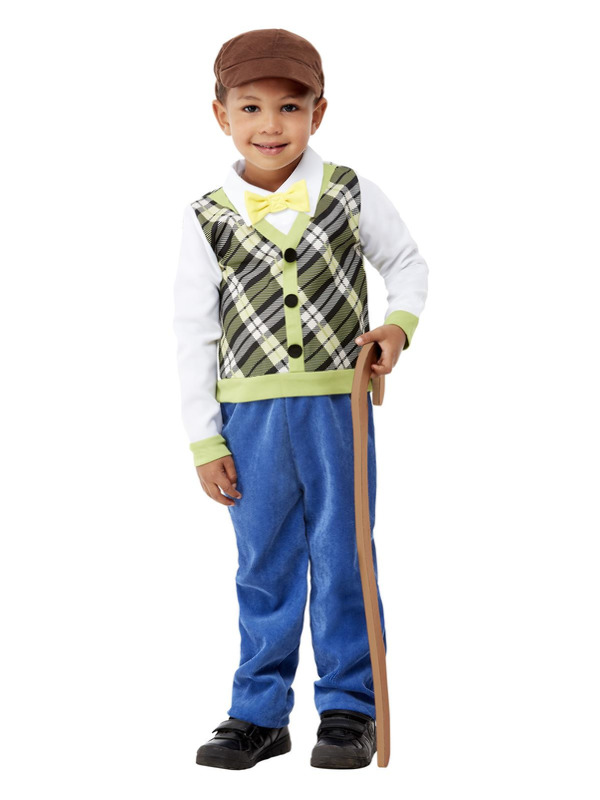 Picture of Old Man Costume, Green Age 7-9,W23.5-24.5",C27-28.5",H52-57"