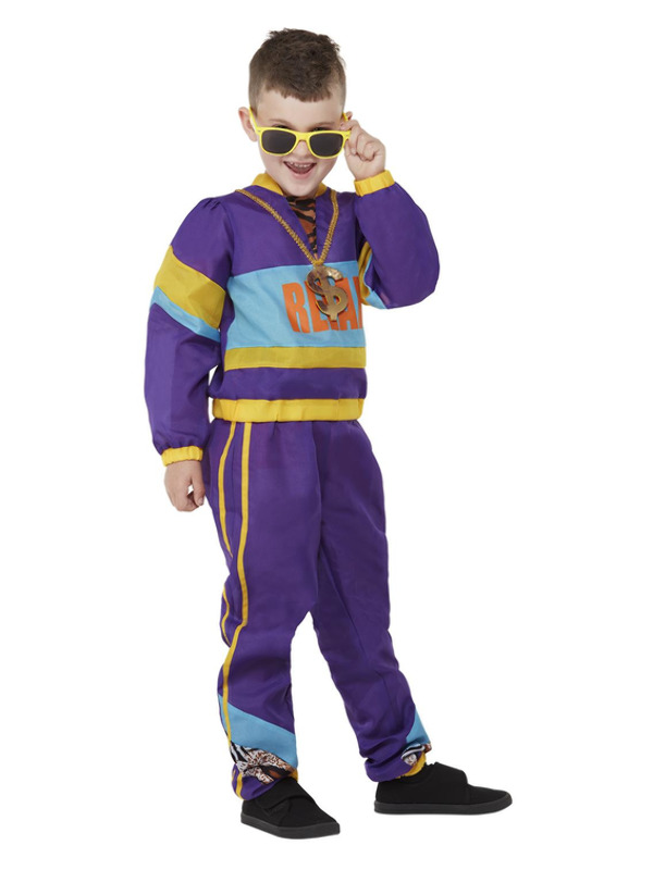 Picture of 80s Relax Costume, Purple Age 4-6,W21.5-22.5",C23-25",H46-51"