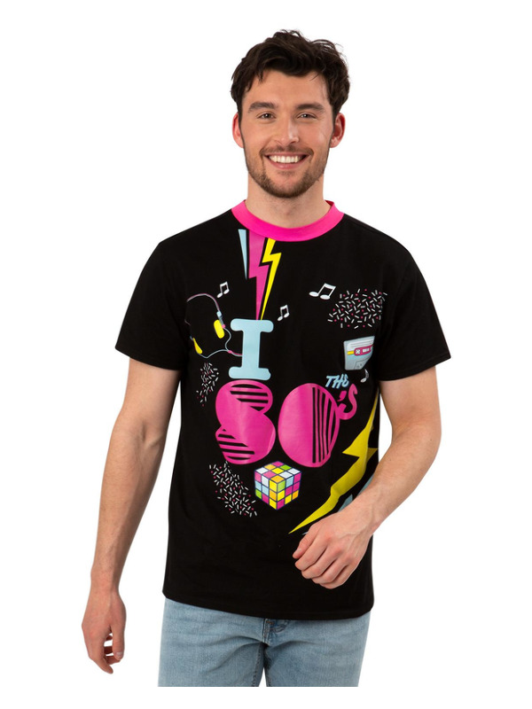 Picture of I Love the 80s Printed T-Shirt, Unisex Chest 42"-44",Waist 36"-38",Leg 33"