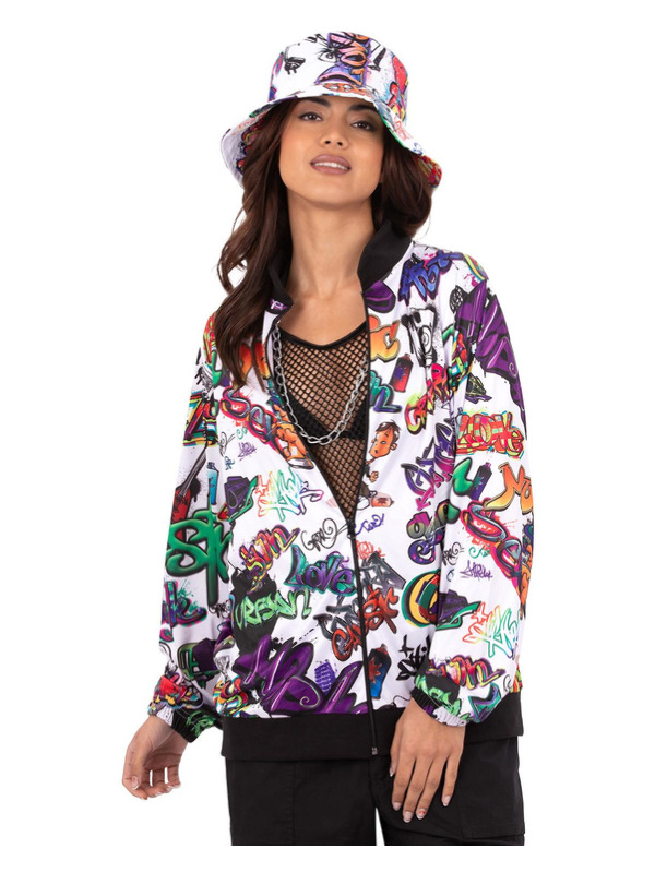 Picture of 90s Hip Hop Graffiti Jacket Chest 38"-40",Waist 32"-34",Leg 32.75"