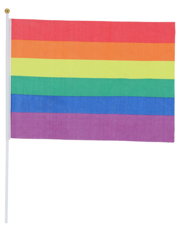 Picture of Hand Held Rainbow Flags, 45x30cm, 12Pk 