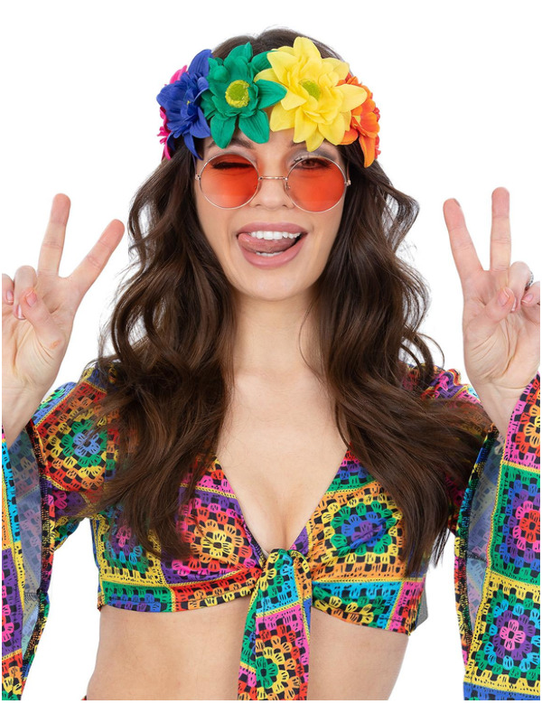 Picture of Rainbow Hippie Flower Crown 