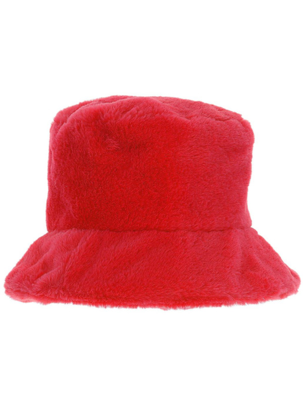Picture of 90s Red Fur Bucket Hat 