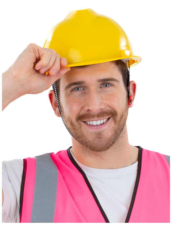 Picture of Yellow Builders Helmet, Adjustable 