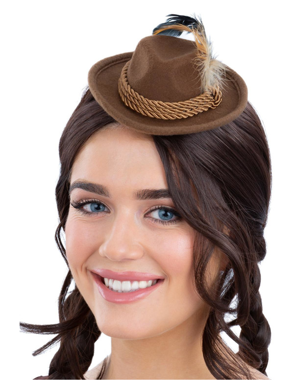 Picture of Mini Bavarian Trenker Hat, Brown 