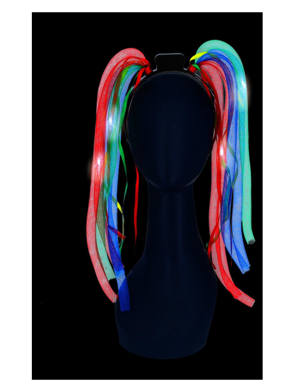 Picture of LED Light Up Rainbow Spaghetti Headband 