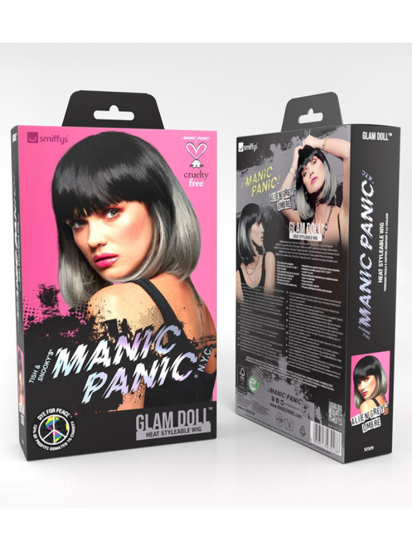 Picture of Manic Panic® Alien Grey™ Ombre Glam Doll™ Wig 
