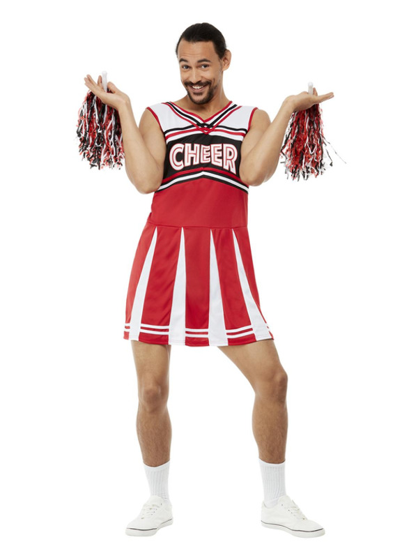 Picture of Give Me A...Cheerleader Costume, White & Red Chest46-48",Waist40-42",Leg33.25"