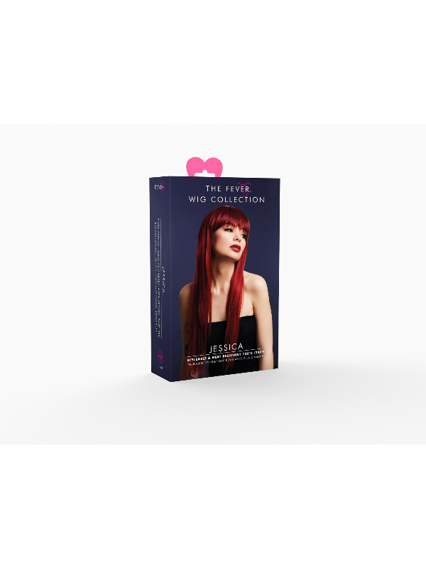 Picture of Fever Jessica Wig, True Blend, Ruby Red 