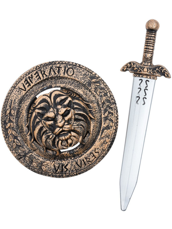 Picture of Gladiator Lion Shield 49cm & Sword 48cm