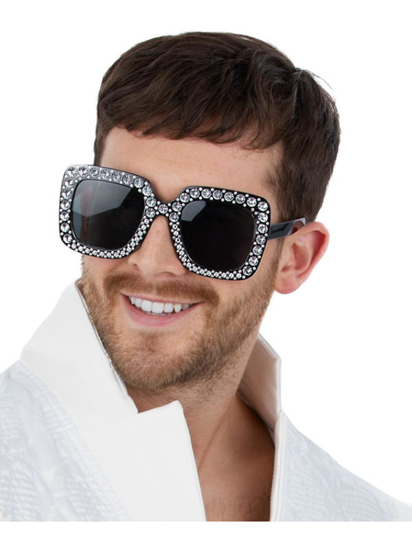 Picture of Disco Jewelled Specs, Black