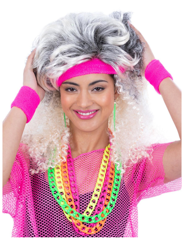 Picture of 80s Neon Sweatbands, Pink