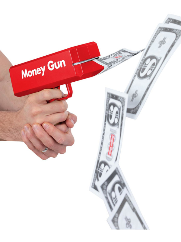 Picture of Make It Rain Money Gun, with 100pcs Paper Currency