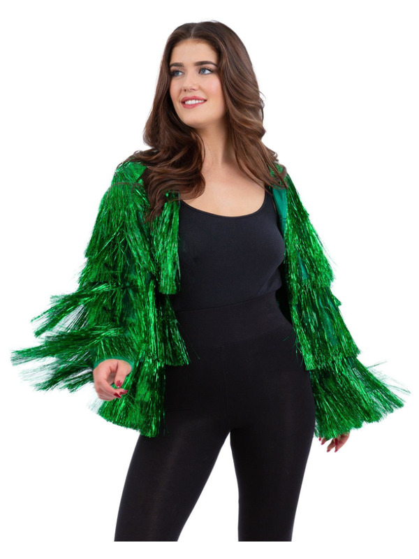 Picture of Fever Tinsel Festival Jacket, Green Up to Bust 46",Waist 38", Hip 49",Leg 33.75"