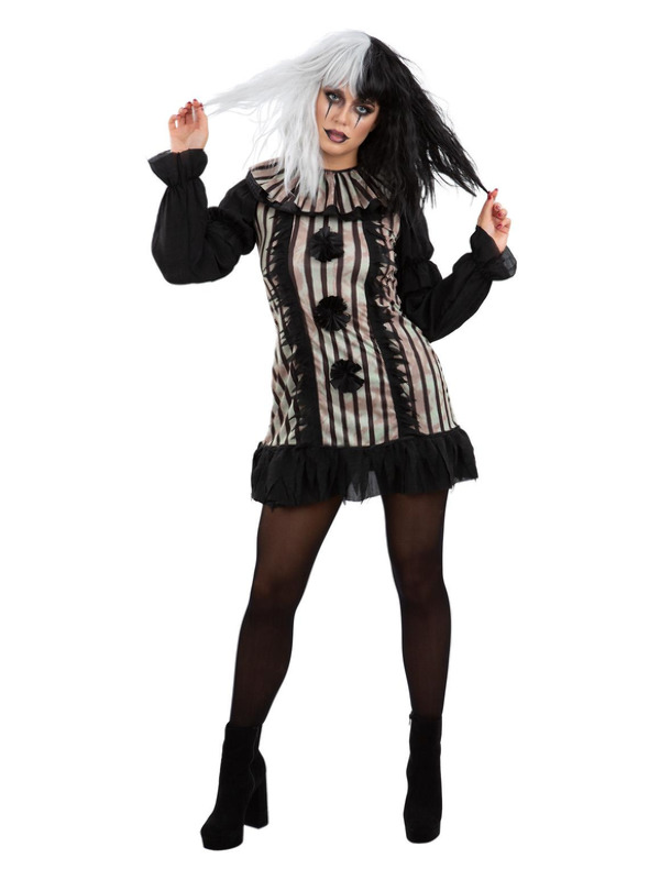 Picture of Dark Vintage Clown Costume Bust37-38.5",Waist29-30.5",Hip39.5-41",Leg33.75"