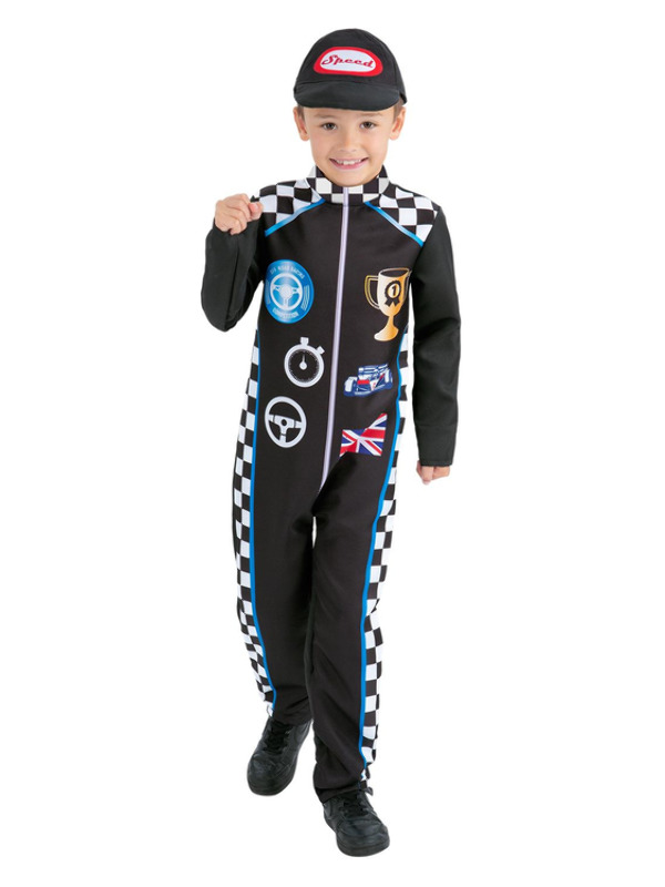 Picture of Racing Driver Costume Age 4-6,W21.5-22.5",C23-25",H46-51"