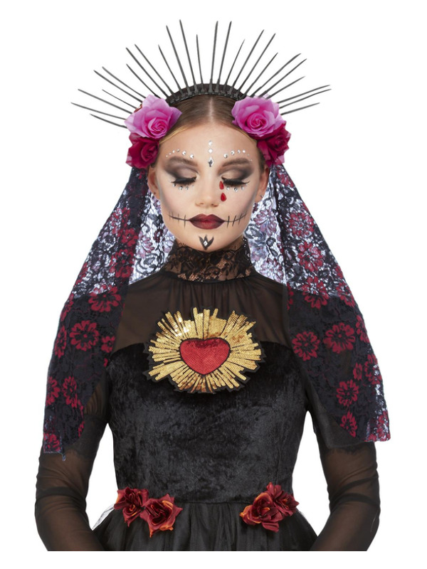 Picture of Deluxe Sunburst Day of the Dead Headband