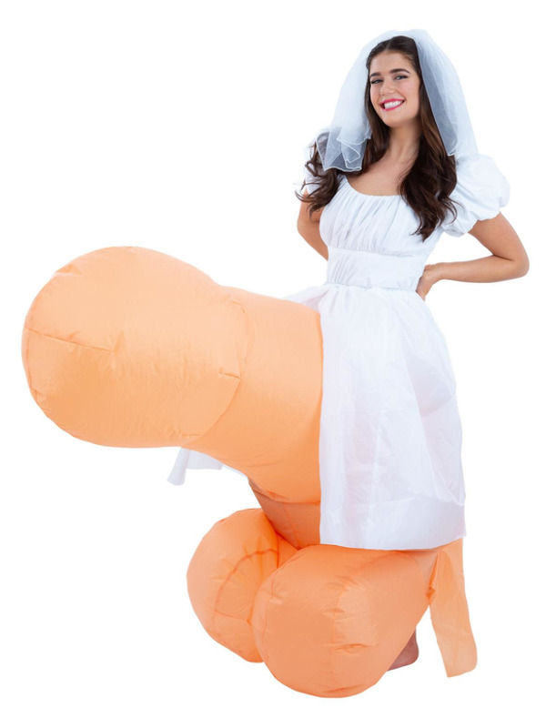 Picture of Bride On Inflatable Penis Costume 