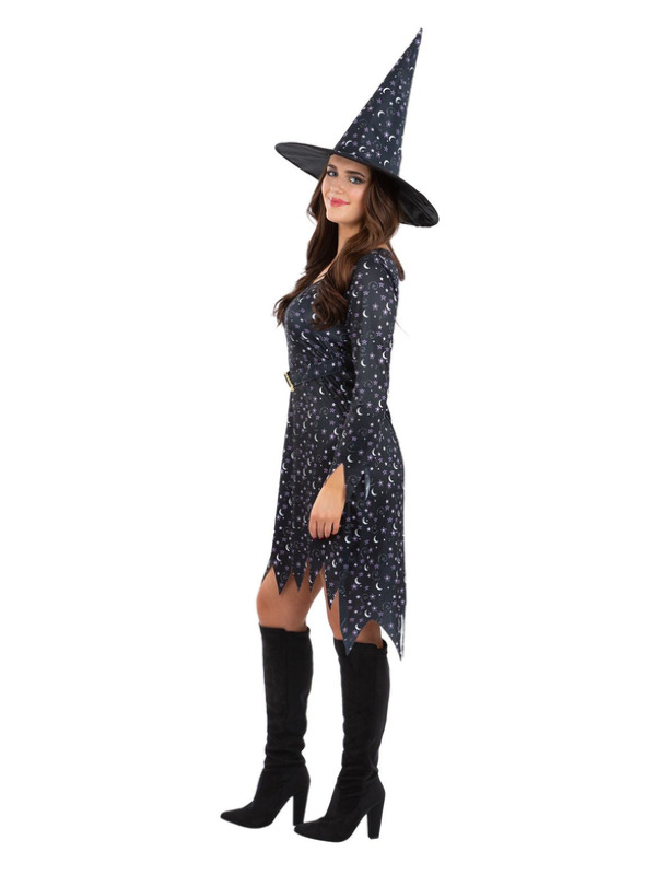 Picture of Moon & Stars Witch Costume Bust40-42",Waist 32-34",Hip 42.5-44.5",Leg 33"