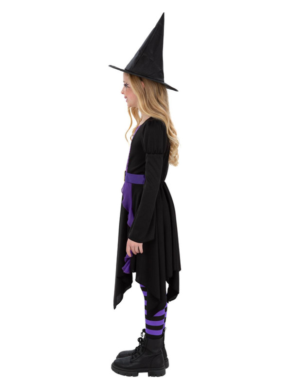 Picture of Practical Spell Witch Costume, Girls Age 4-6,W21.5-22.5",C23-25",H46-51"