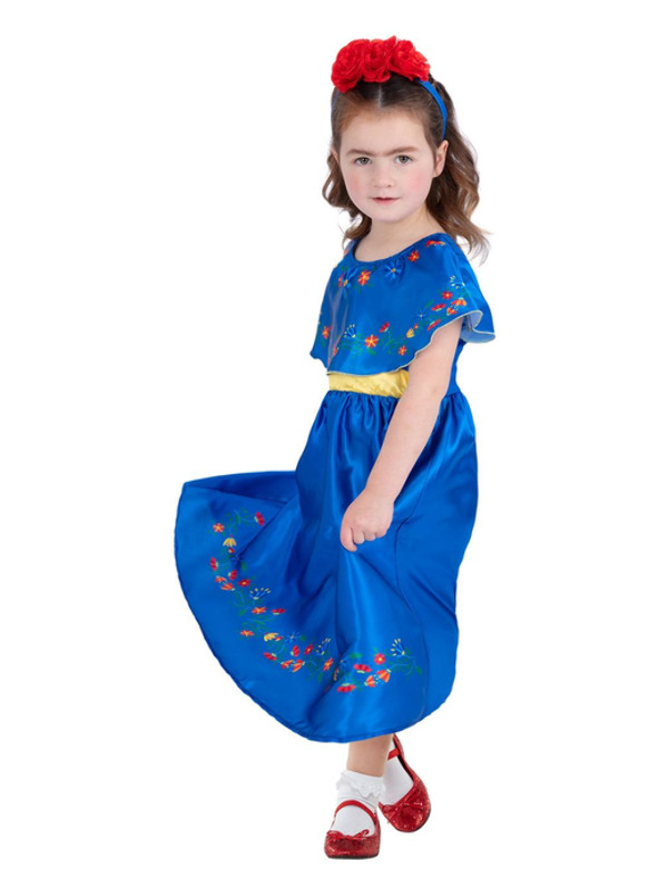 Picture of Artist Frida Costume, Kids Age 10-12Y,W25.5-26.5",C30-31.5",H58-63"