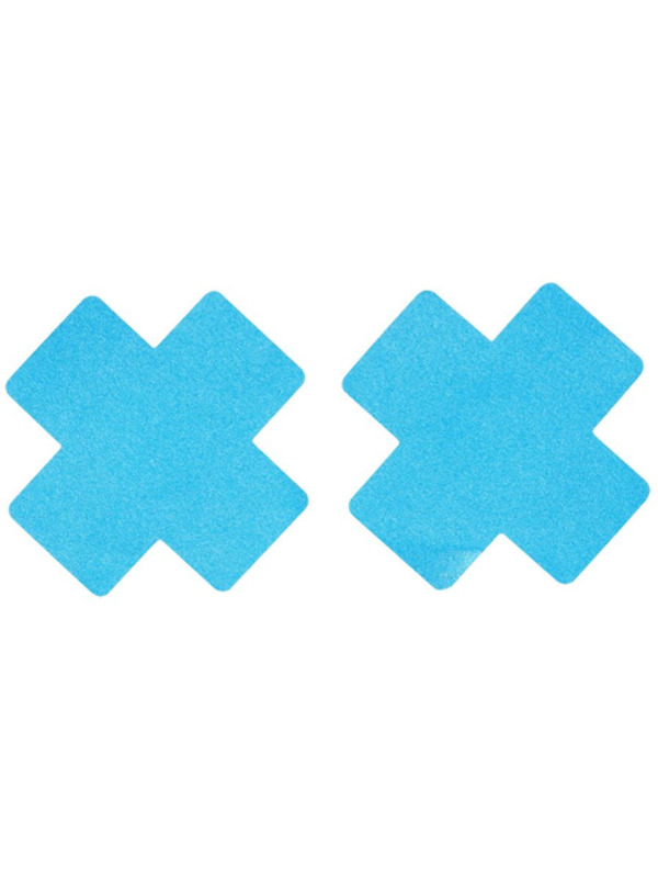 Picture of Fever Cross Nipple Pasties, Blue 