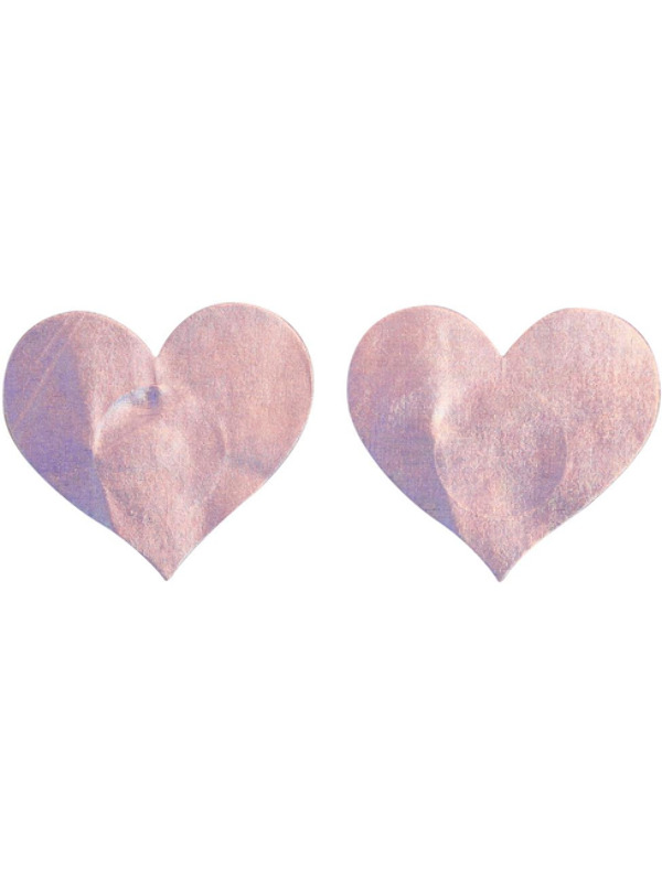 Picture of Fever Iridescent Heart Nipple Pasties, Pink 