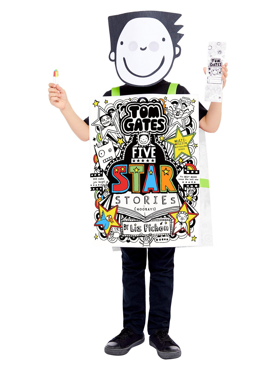 Picture of Tom Gates Costume, Colour In Printed Tabard