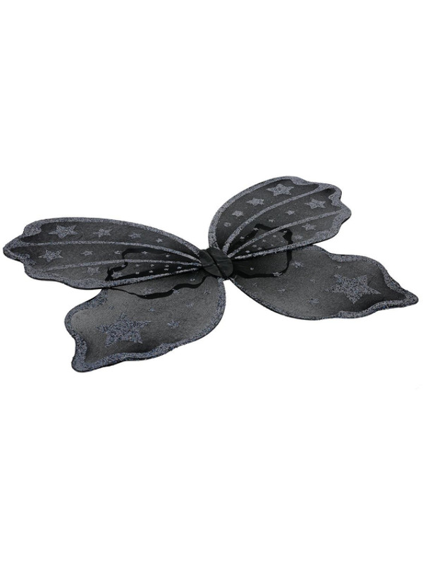 Picture of Dark Botanicals Butterfly Wings, 42cm/17in, Black 