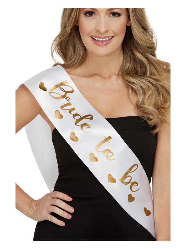Picture of Bride to Be Sash, White 