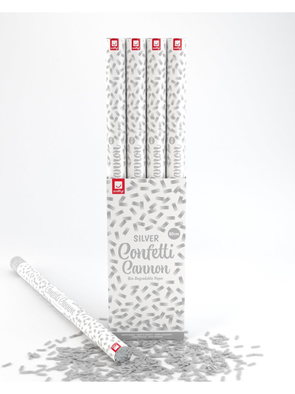 Picture of 80cm Confetti Cannon, Silver, DB of 12 