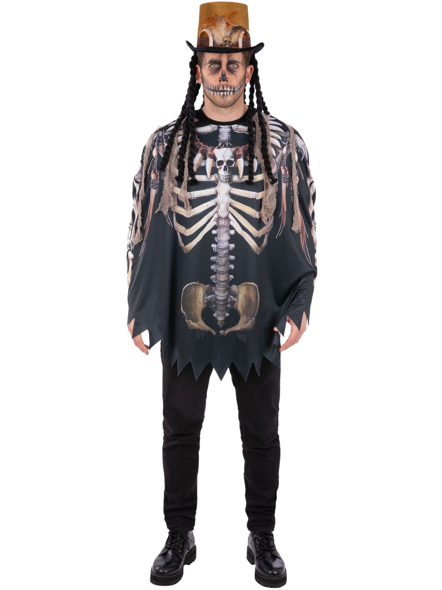 Picture of Voodoo Witch Doctor Poncho, Adult