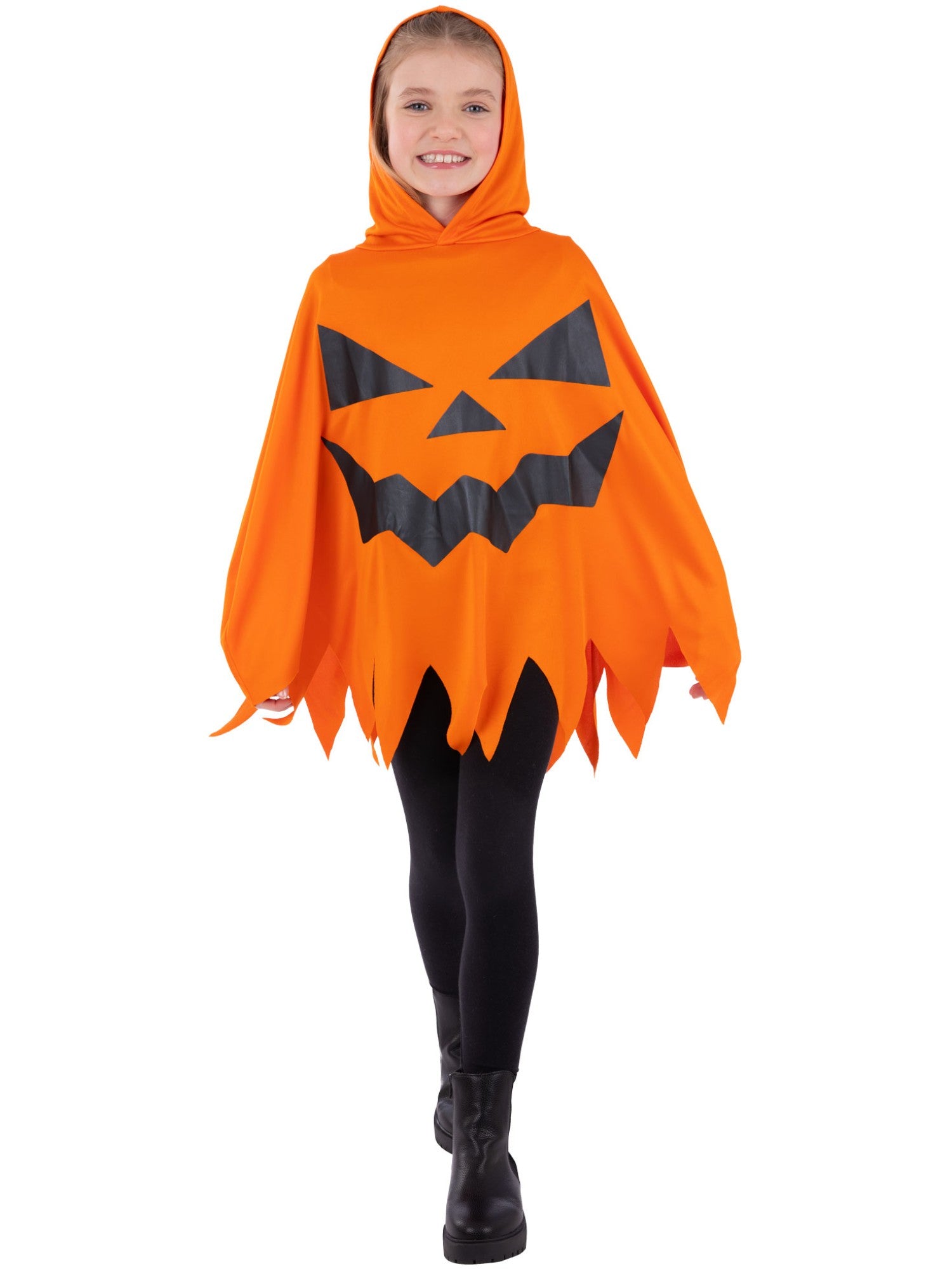Picture of Pumpkin Poncho, Orange, Kids
