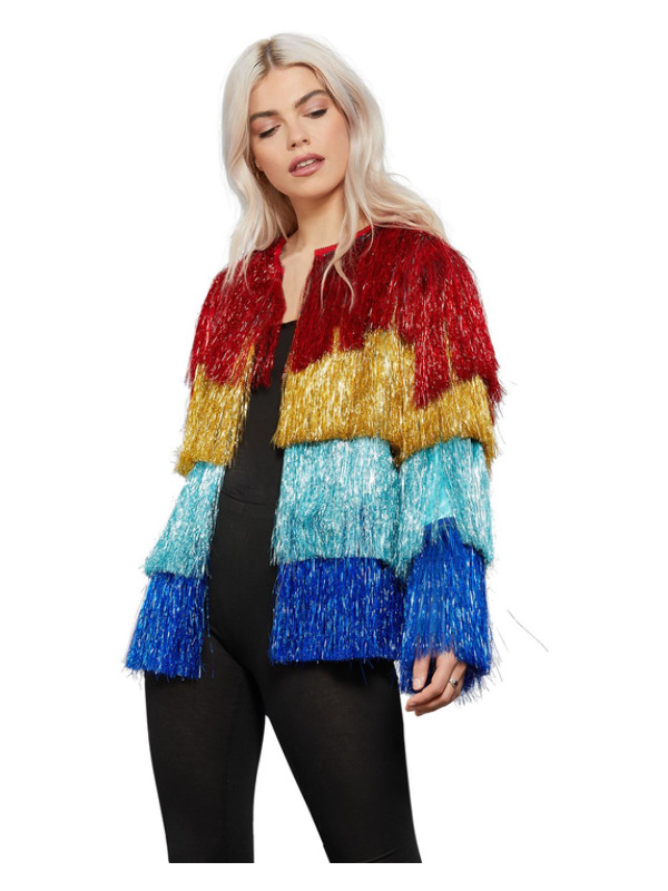 Picture of Fever Tinsel Festival Jacket, Multi-Coloured Up to Bust 46",Waist 38", Hip 49",Leg 33.75"