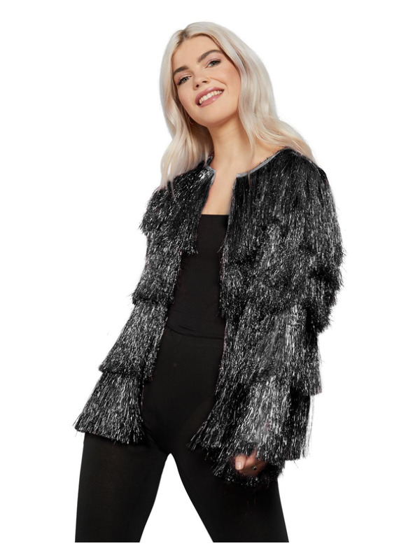 Picture of Fever Tinsel Festival Jacket, Black Up to Bust 46",Waist 38", Hip 49",Leg 33.75"