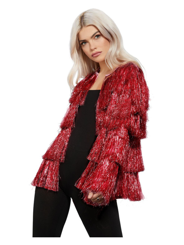 Picture of Fever Tinsel Festival Jacket, Red Bust up to 38.5" / Waist up to 30.5" / Hip up to 4
