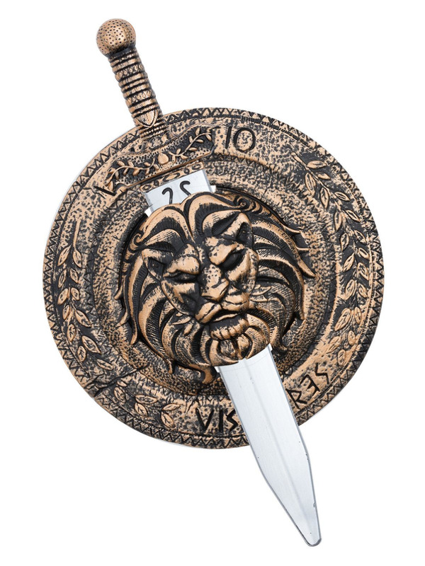 Picture of Gladiator Lion Shield 49cm & Sword 48cm 