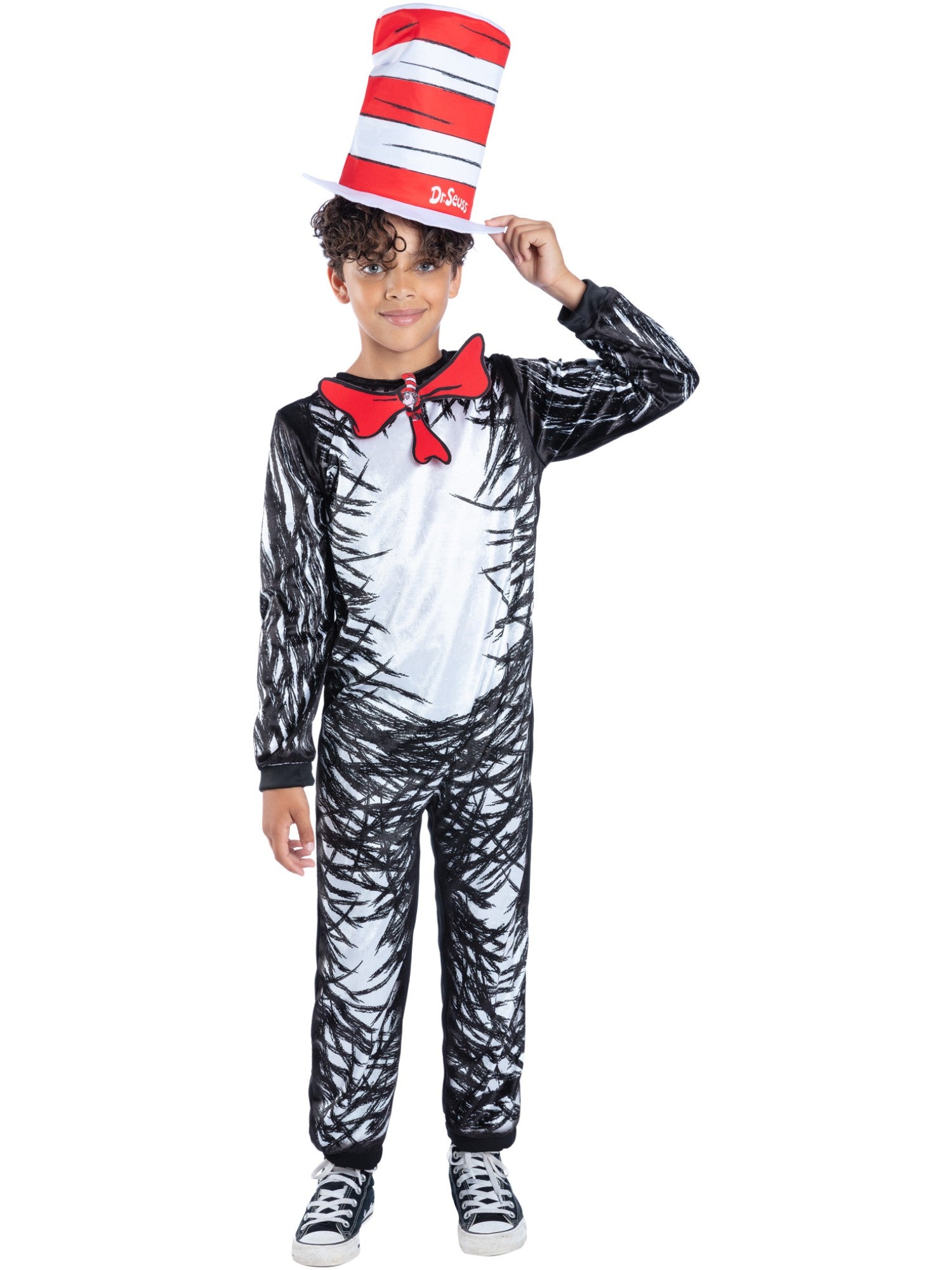 Picture of Dr Seuss Cat In The Hat Costume Age 10-12Y,W25.5-26.5",C30-31.5",H58-63"