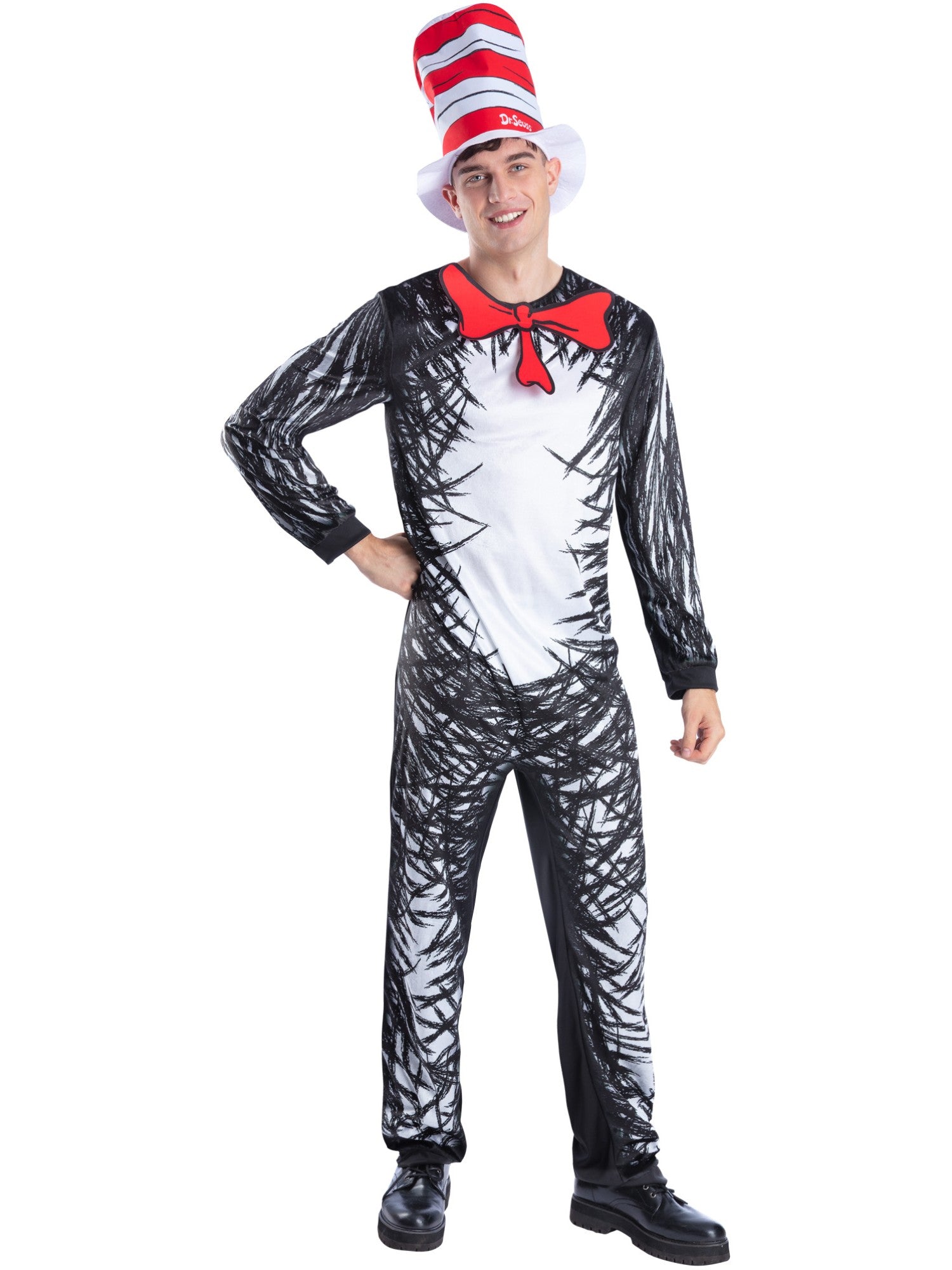 Picture of Dr Seuss Cat In The Hat Costume Chest 38"-40",Waist 32"-34",Leg 32.75"