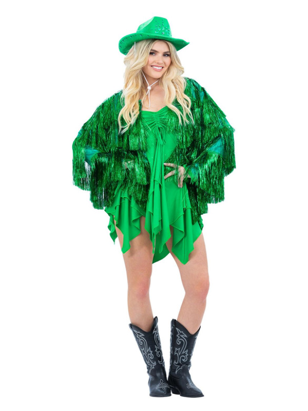 Picture of Fever Tinsel Festival Jacket, Green Up to Bust 46",Waist 38", Hip 49",Leg 33.75"