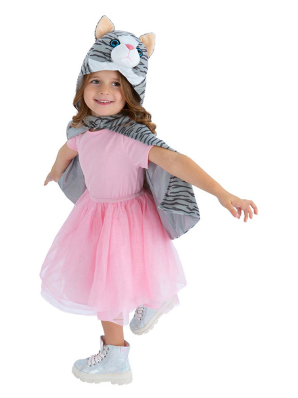Picture of Deluxe Kitten Plush Cape, Kids SMALL TO MEDIUM CHILD