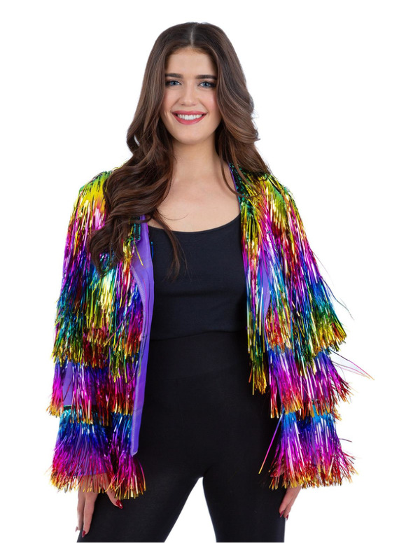 Picture of Fever Tinsel Festival Jacket, Rainbow Dreams  Bust up to 38.5" / Waist up to 30.5" / Hip up to 4
