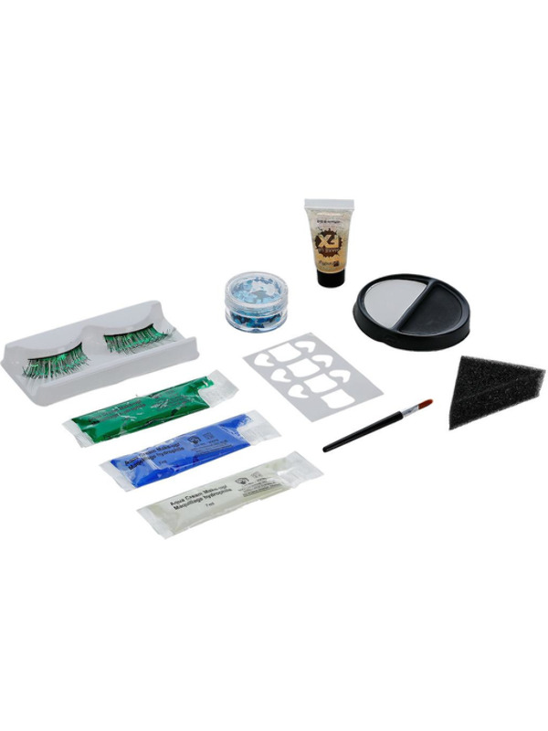 Picture of Smiffys Make-Up FX, Deluxe GID Skeleton Kit, Aqua 