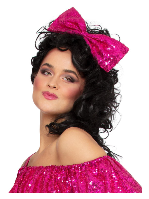 Picture of 80s Metallic Pink Headband